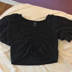 ANTHROPOLOGIE WOMENS MEDIUM BLACK SHIRT!